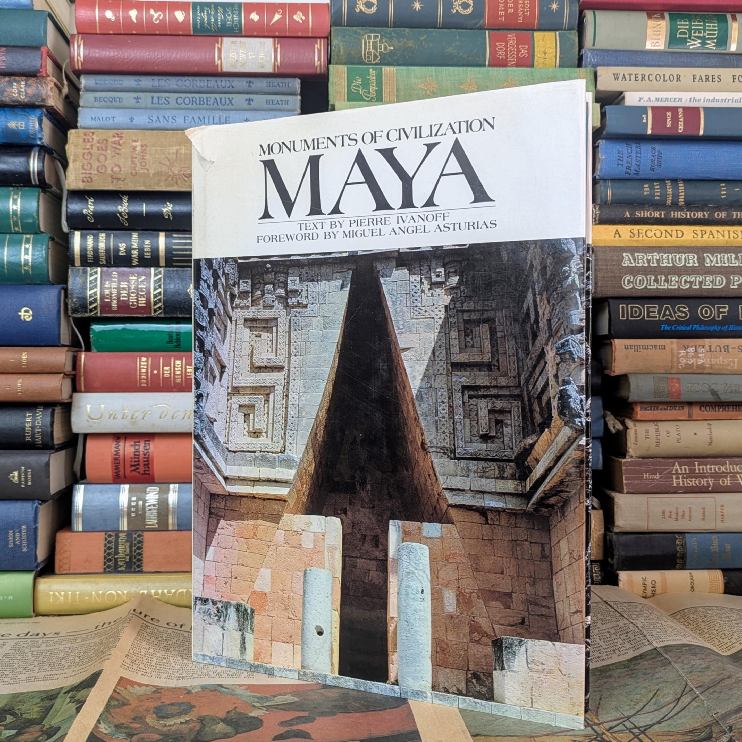 Maya Monuments of Civilization Vintage Art Book 1973 Hardcover Pre-Columbian Art Archaeology Book Monuments Series