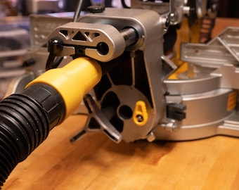 Adaptador de aspiradora con puerto de polvo para sierra ingletadora deslizante DeWalt (DWS780 / DWS779)