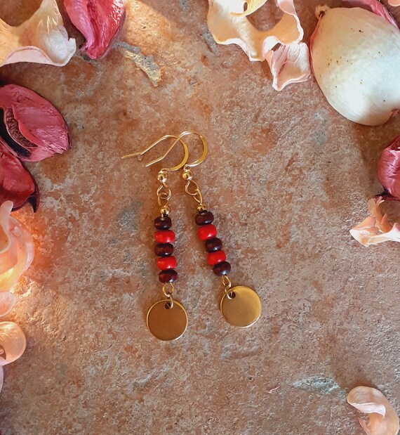 Etsy long deals earrings