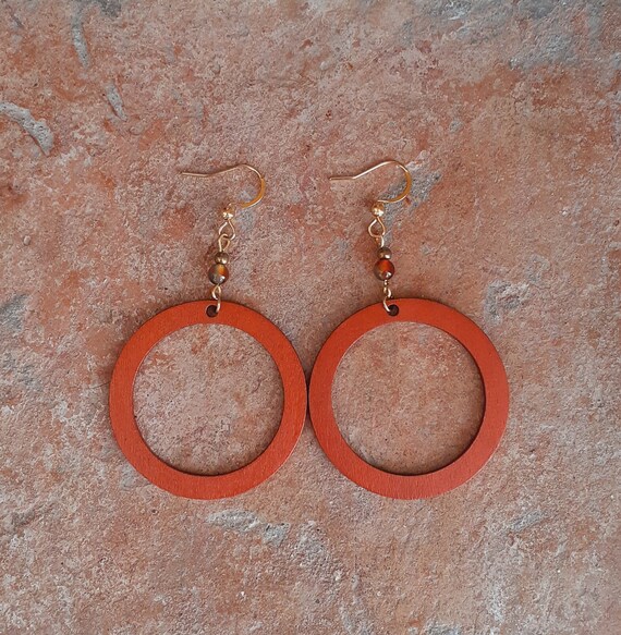 Buy Hand-painted Wood Earrings Online in India - Etsy