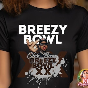 Chris Brown Breezy Bowl XX Tour 2025 DTF, Breezy Bowl Design, Chris Brown dtf transfer, Breezy Bowl Tour Ready To Press DTF Transfer
