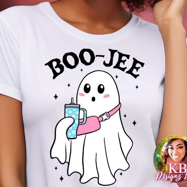 Boo-Jee Halloween Ghost, Stanley Cup, Fanny Pack DTF Transfer