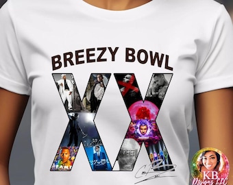 Chris Brown Breezy Bowl XX Tour 2025 DTF, Breezy Bowl Design, Chris Brown dtf transfer, Breezy Bowl Tour Ready To Press DTF Transfer