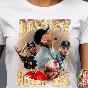 Chris Brown Breezy Bowl XX Tour 2025 DTF, Breezy Bowl Design, Chris Brown dtf transfer, Breezy Bowl Tour Ready To Press DTF Transfer