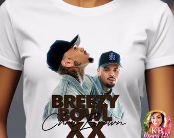 Chris Brown Breezy Bowl XX Tour 2025 DTF, Breezy Bowl Design, Chris Brown dtf transfer, Breezy Bowl Tour Ready To Press DTF Transfer