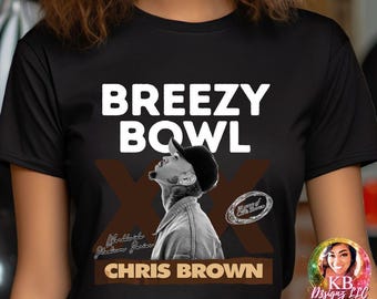 Chris Brown Breezy Bowl XX Tour 2025 DTF, Breezy Bowl Design, Chris Brown dtf transfer, Breezy Bowl Tour Ready To Press DTF Transfer