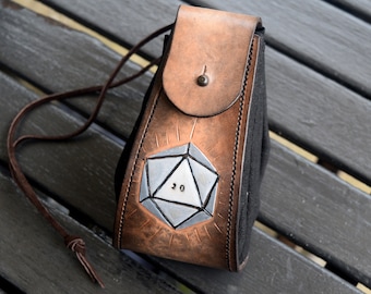 Tab Handmade Leather Dice Pouch I DnD I Larp