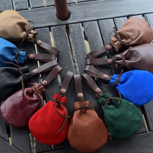 Drawstring belt pouch l LARP l re-enactment l Dnd pouch