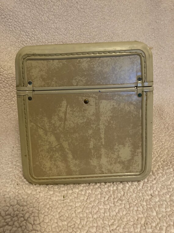 Vintage Samsonite Marbled Tan Train Case Gem