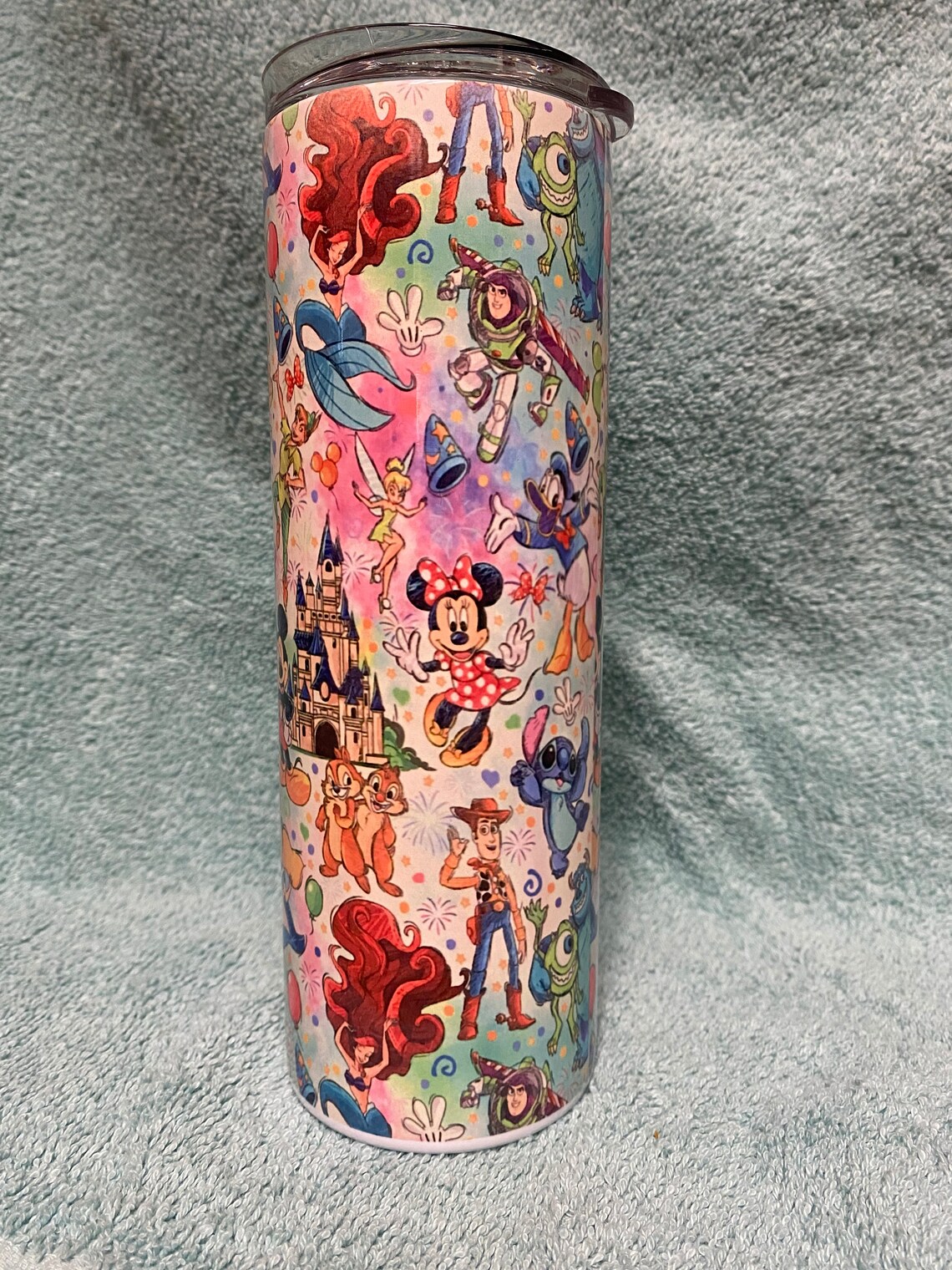 Disney character skinny tumbler Etsy