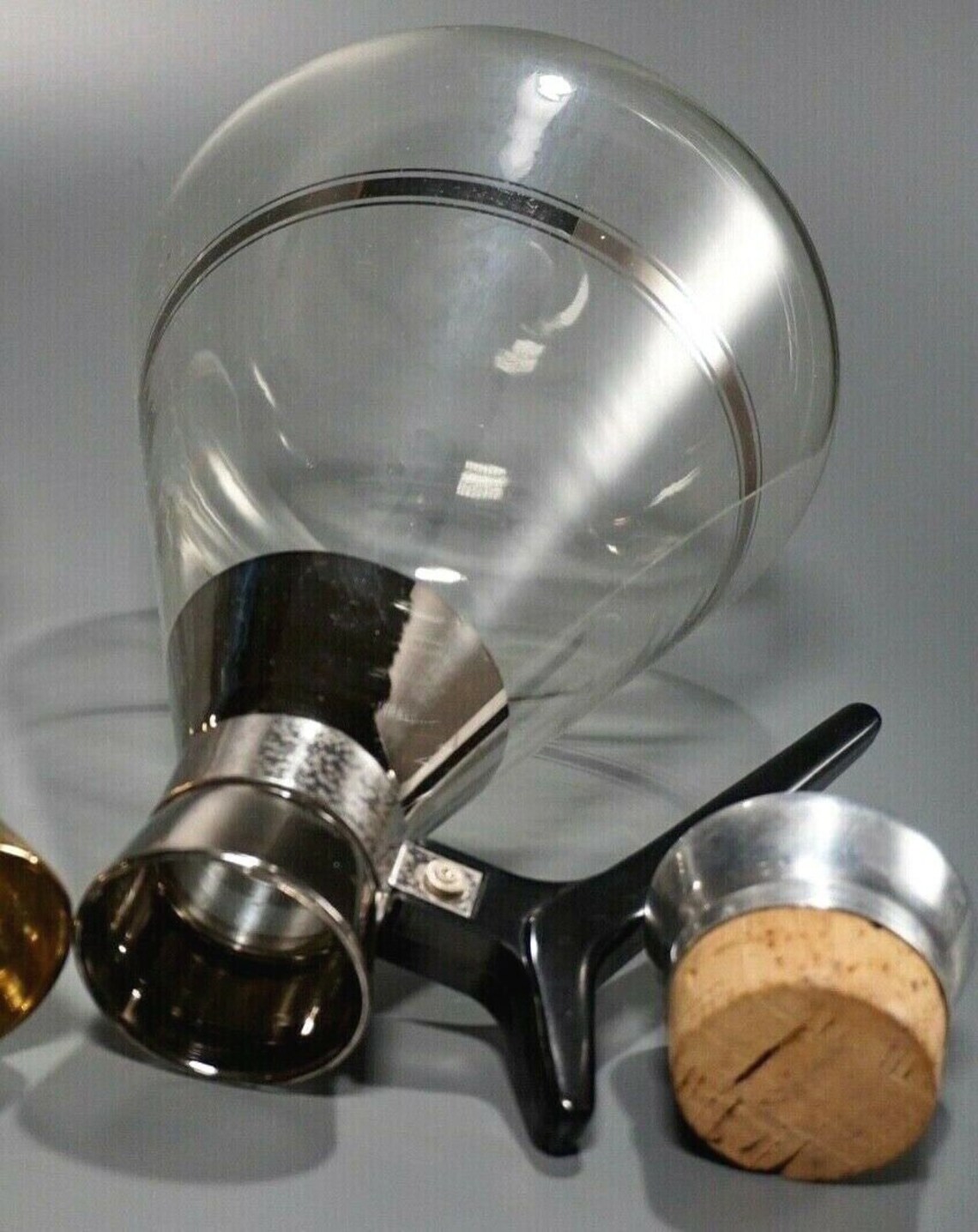 Vintage Midcentury Carafe Silver Tone Large Etsy