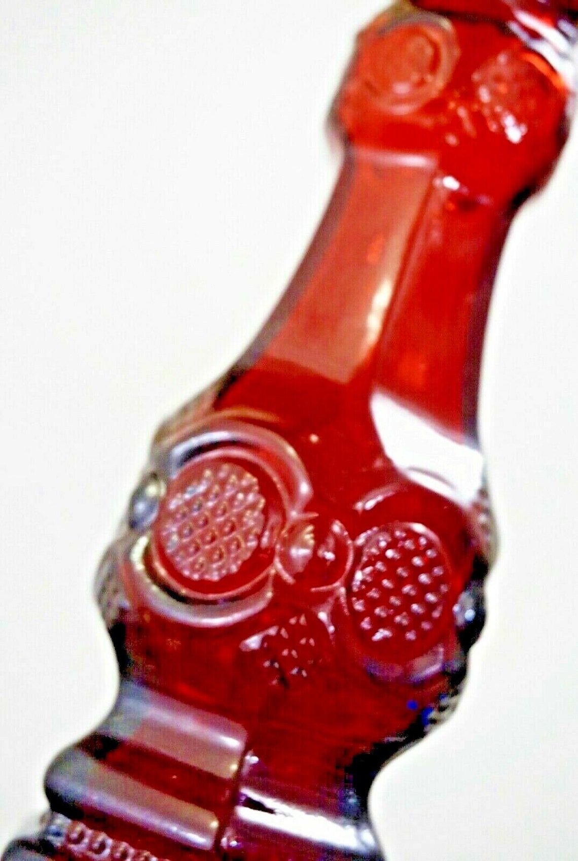 Vintage Avon Candle holders pair red glass 1876 Cape Cod Etsy