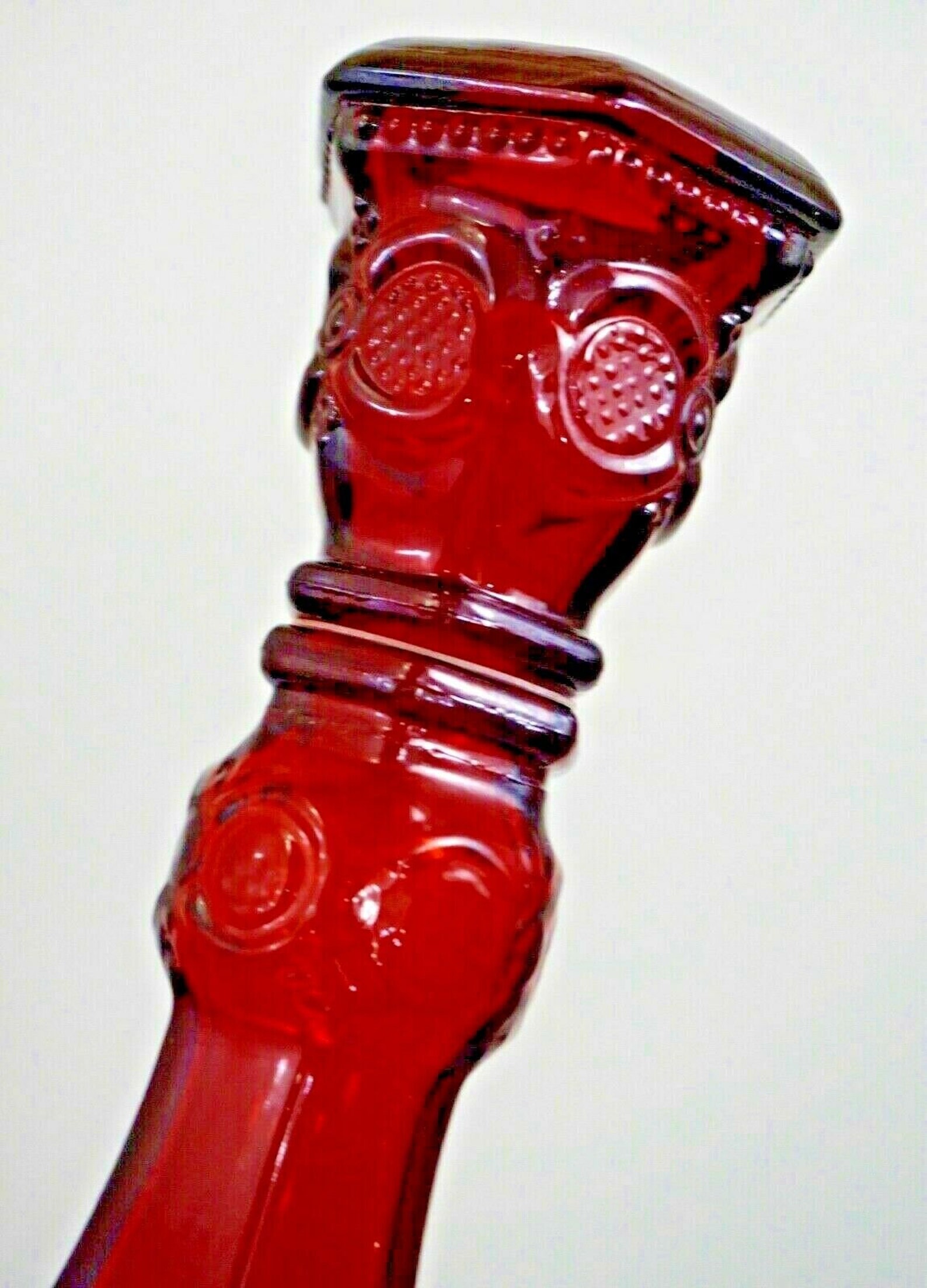 Vintage Avon Candle holders pair red glass 1876 Cape Cod Etsy