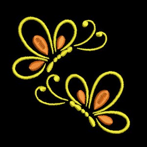 Schmetterling Stickdatei Digital Stickdatei im Stickrahmen