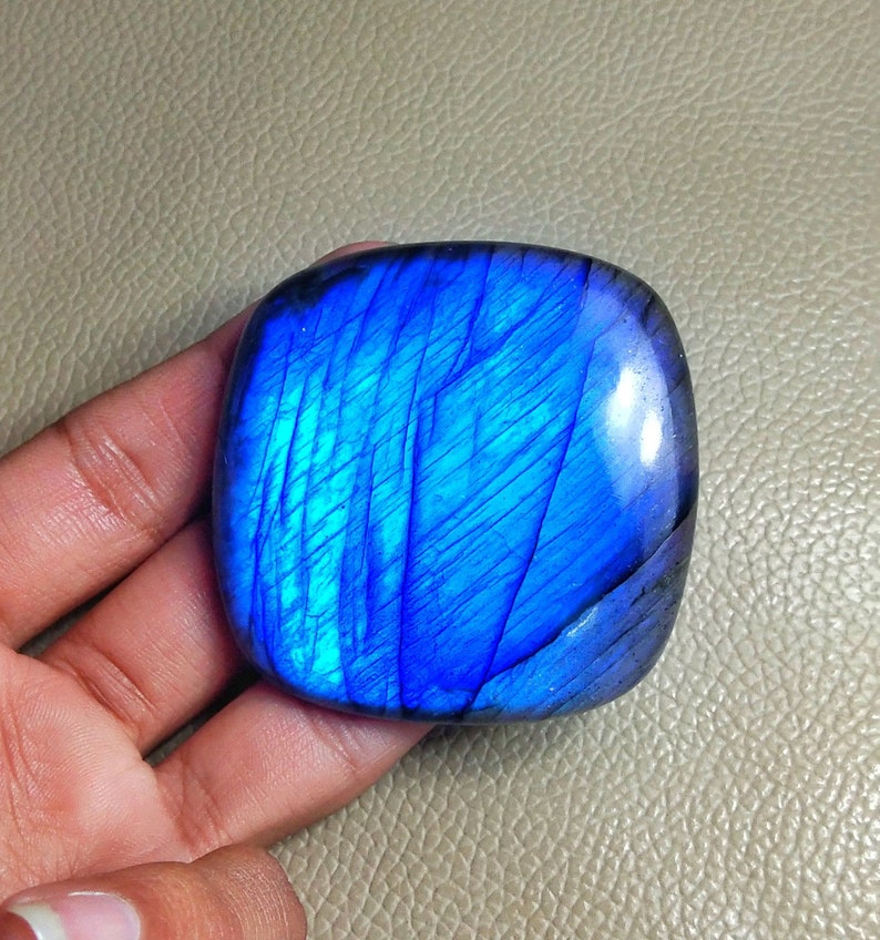 AAA+Quality Natural 53mm Cushion square Labradorite Gemstone Beautiful Labradorite Gemstone For Healing To Make Jewellry Use For Pendant