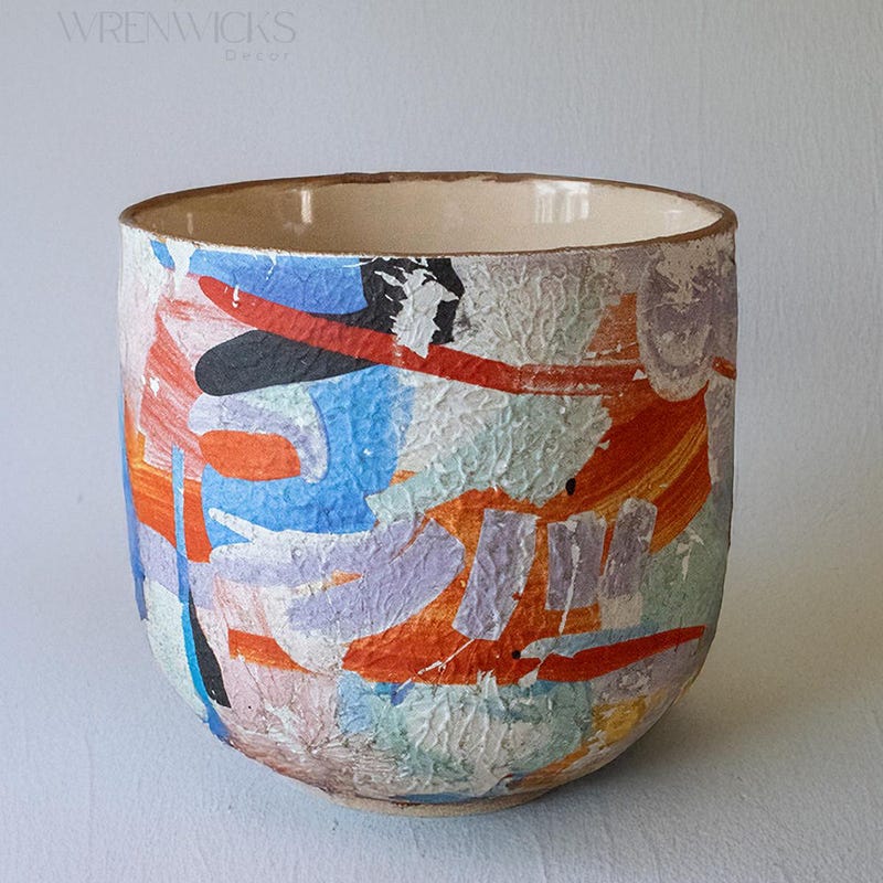 Painted Plant Pots - Etsy