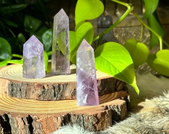 Amethyst Tower | ethically sourced 2-4" amethyst obelisk | crystal wand | heart chakra stone | peace crystal