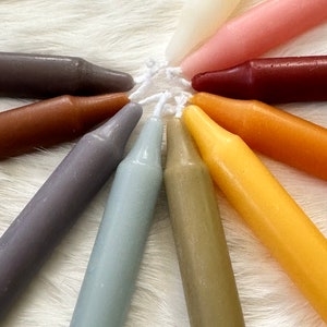 Pure Beeswax Chime Candles - Gorgeous Homemade Witch/Pagan/Wiccan Candles for Manifestation, Ritual and Spell Casting