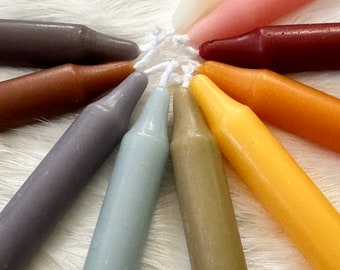 Pure Beeswax Chime Candles - Gorgeous Homemade Witch/Pagan/Wiccan Candles for Manifestation, Ritual and Spell Casting