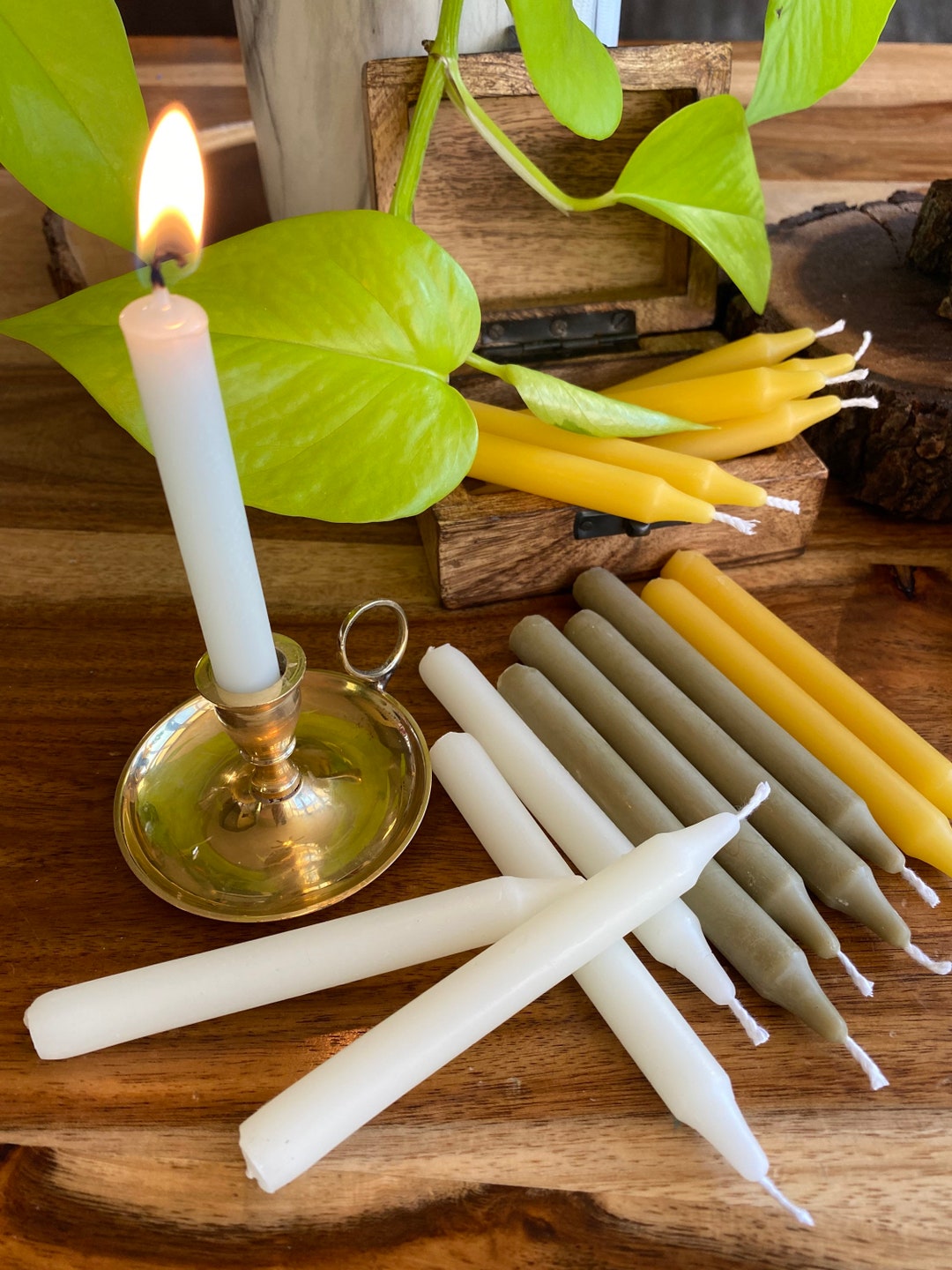 Real Bayberry Chime Candles Homemade Etsy