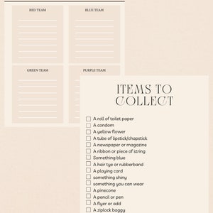 Adult Scavenger Hunt printable - Etsy