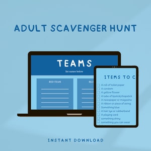 Adult Scavenger Hunt (printable)