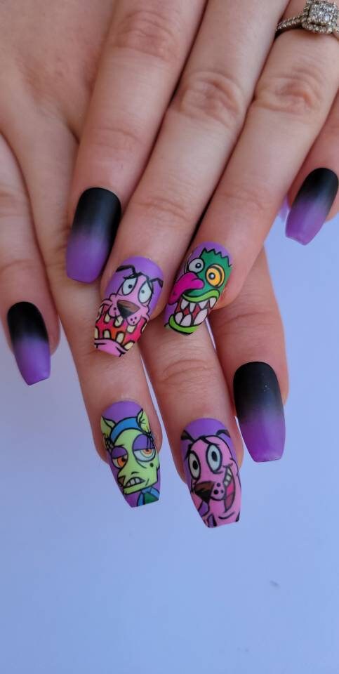Cartoon Nails - Etsy Cartoon Nails - Etsy