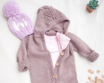 Baby Jumpsuit, Overall, Knit Baby Clothes, Baby Knitted Outfit, Unisex Jumpsuit, Winter Baby Clothes, 3-6 months, unisex