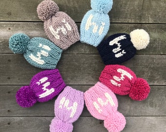 Hi Hat Beanie, newborn hat, toddler hat, child hat