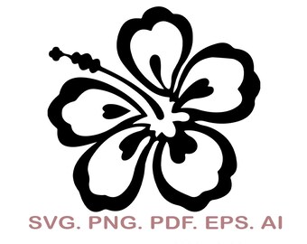 Free Free 118 Tropical Flower Silhouette Svg SVG PNG EPS DXF File