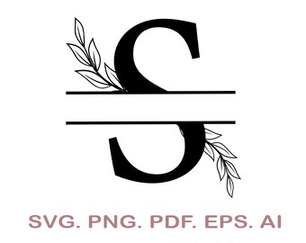 Download Split Letter S Svg Etsy