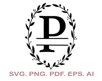 Download Monogram Letter P Etsy