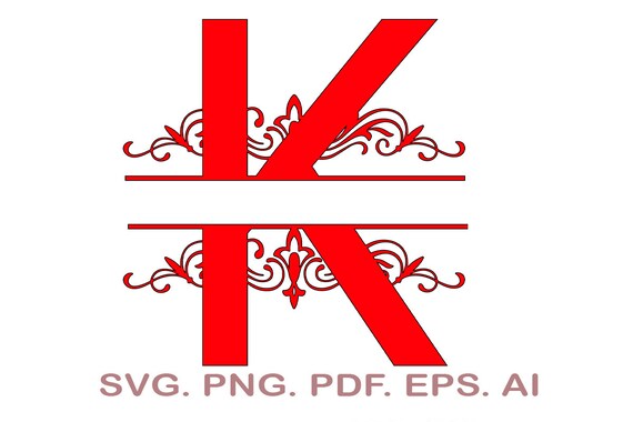 Download Split Monogram Svg Split Font Letter Svg Split Letters Etsy