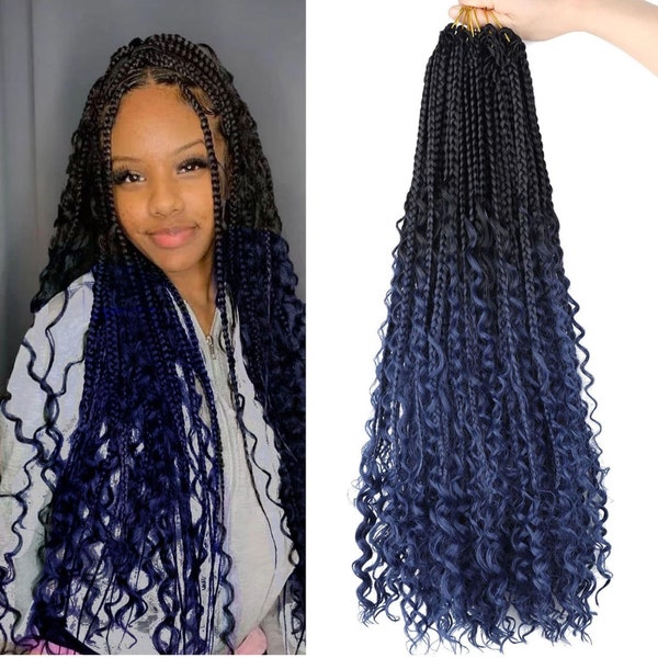  Crochet Box Braids With Curly Ends - Etsy