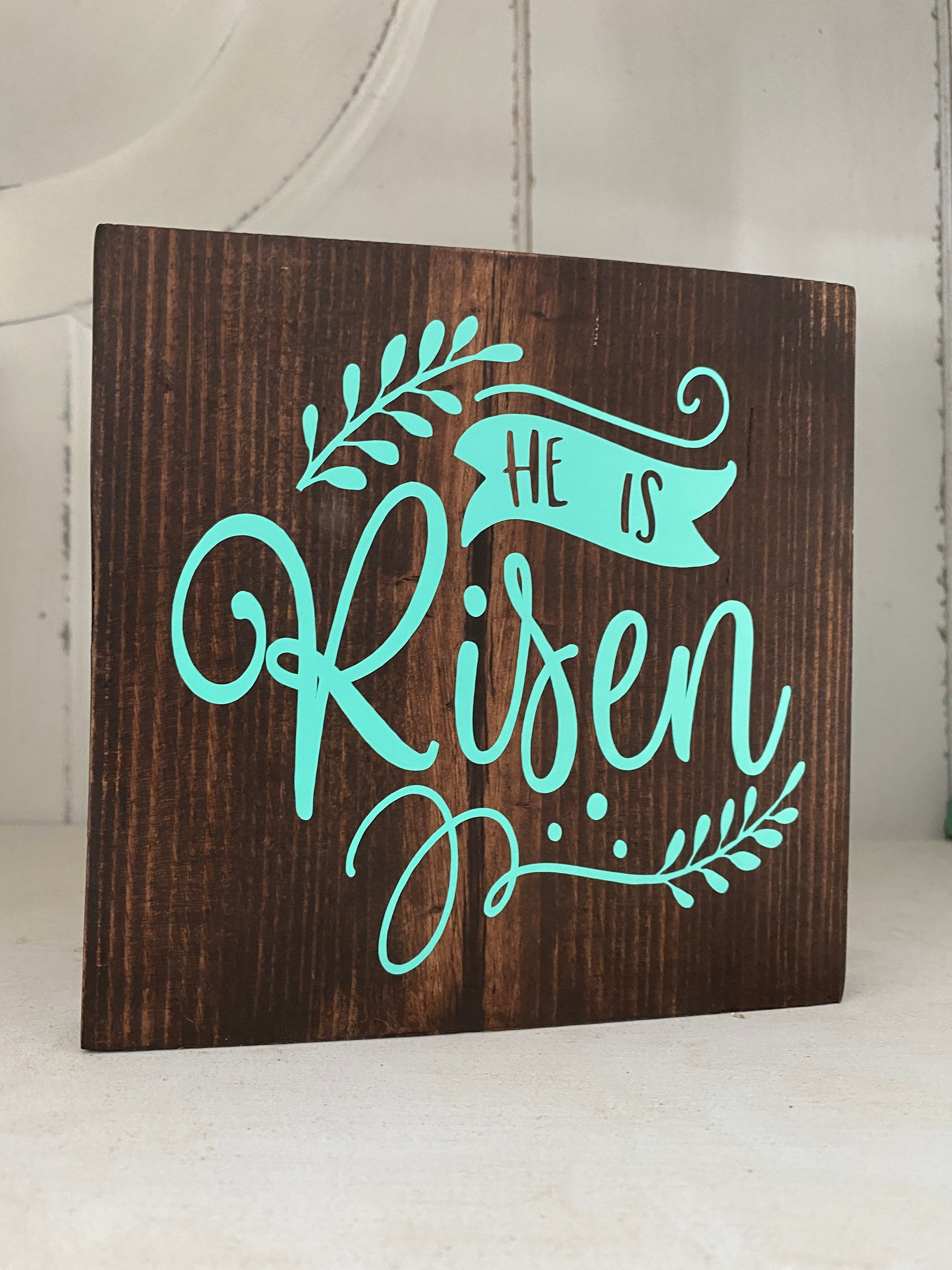 He is Risen/ Easter Decor/ Easter Sign/ Religious Sign/ Holiday/jesus ...
