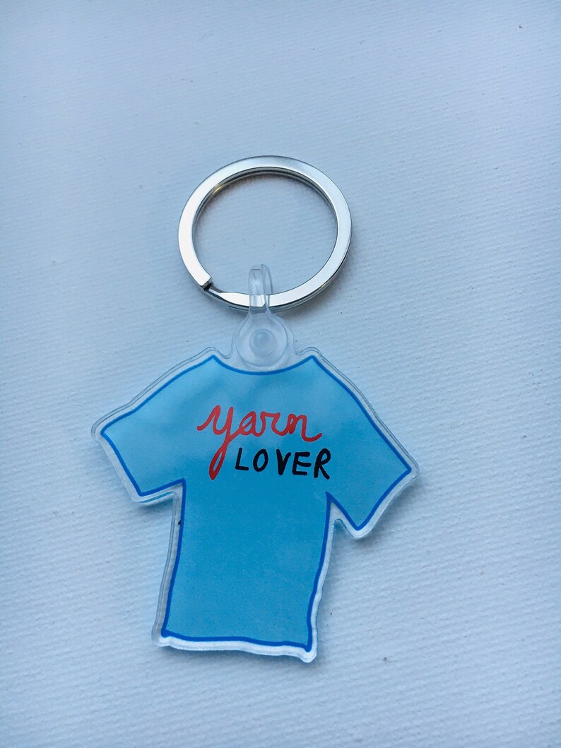 Gift for Crafter Knitting Gift Crochet Gift Gift for Knitter Gift for Crocheter Yarn Lover Keychain Craft Lover Gift Yarn Lover Gift