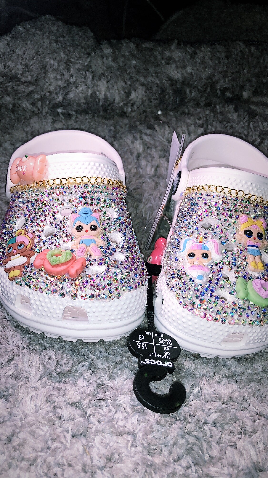 crocs kids girls on Kids Lol Crocs Shoes Included Etsy