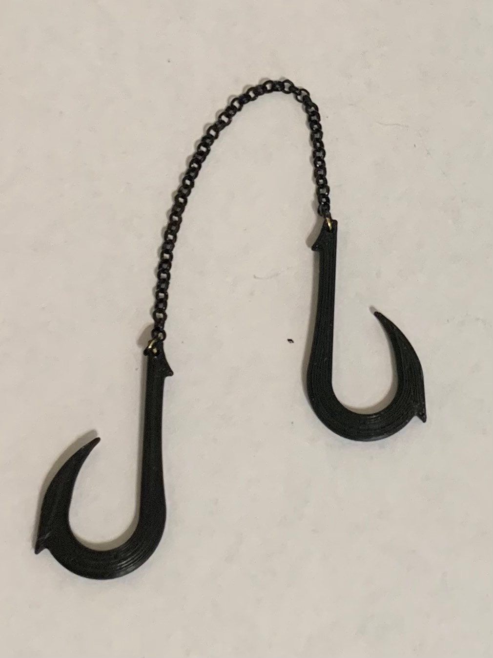 Fish Hook Torture Chain Weapon Miniature 1:12 Scale for Action