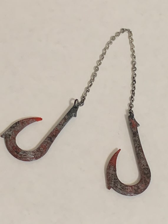 Fish Hook Torture Chain Weapon Miniature 1:12 Scale For Action Figure -   Nederland