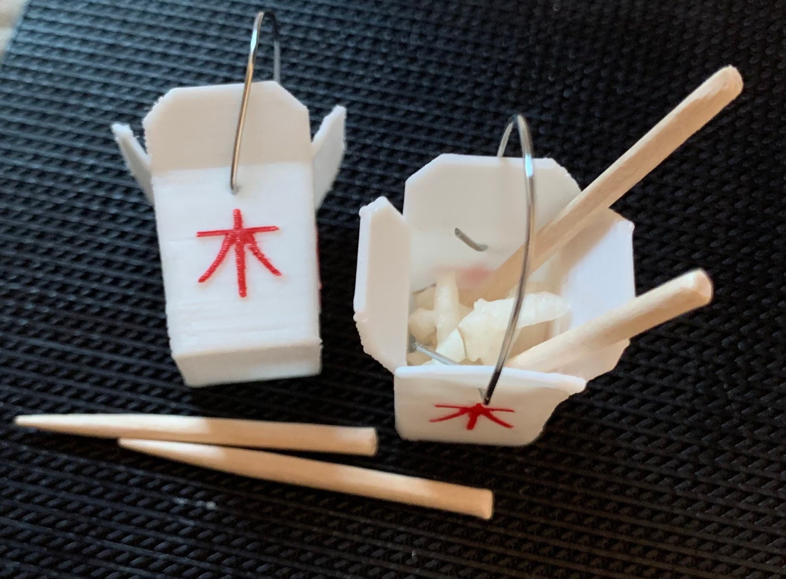 Chinese Food Takeout Boxes and Wood Chopsticks Miniature 112 Etsy
