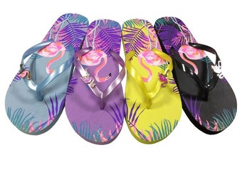 Flamingo Flip Flops, Tropical and Fun