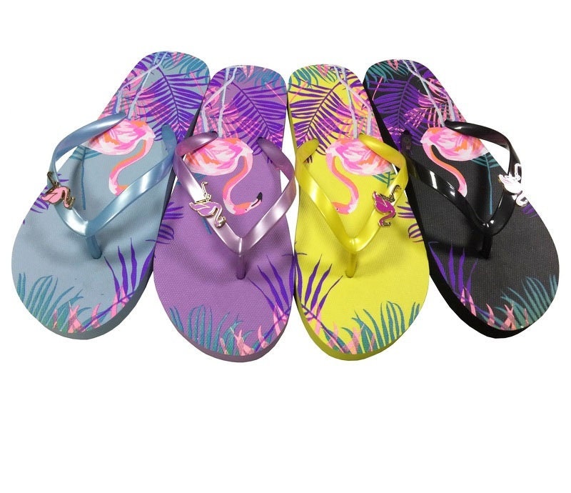 Flamingo flip shop flops