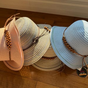 Sombrero plegable para el sol, protección UPF50+, ajustable, para mujer, para playa, para verano y para viajar.
