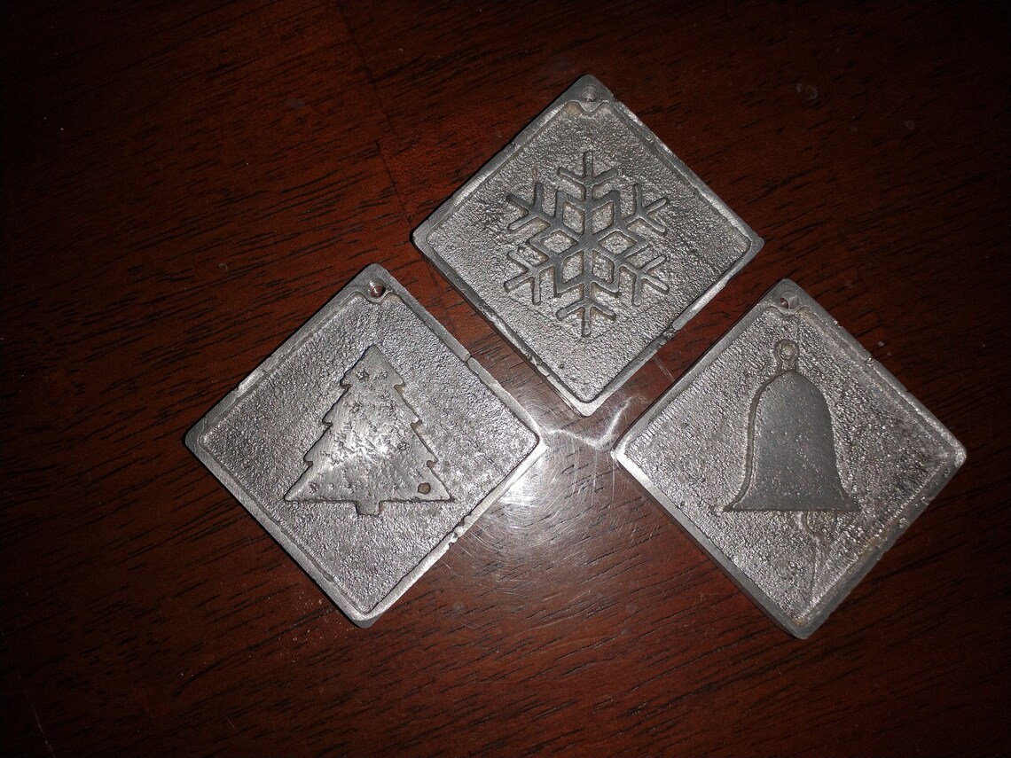 Cast Aluminum Christmas Ornaments Etsy