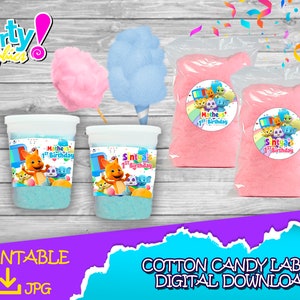 Word Party cotton candy - Word party girl or boy cotton candy tub label - Word party girl or boy cotton candy bag labels - Cotton candy 2oz