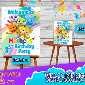 Welcome Sign Word Party Word Party Birthday Welcome Sign Word Party Birthday Party Welcome Sign For Party image 4