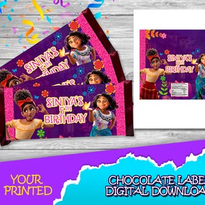 Charm Birthday Party - Chocolate Label - DIGITAL DOWNLOAD- Charm Candy Bar - Birthday Supplies. Candy Bar 1.45oz