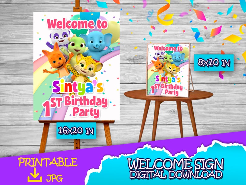 Welcome Sign Word Party Word Party Birthday Welcome Sign Word Party Birthday Party Welcome Sign For Party image 3