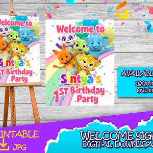 Welcome Sign Word Party Word Party Birthday Welcome Sign Word Party Birthday Party Welcome Sign For Party image 2