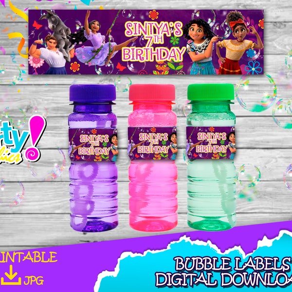 Bubble Bottle Labels Etsy